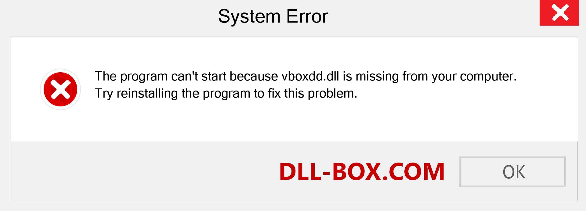  vboxdd.dll file is missing?. Download for Windows 7, 8, 10 - Fix  vboxdd dll Missing Error on Windows, photos, images